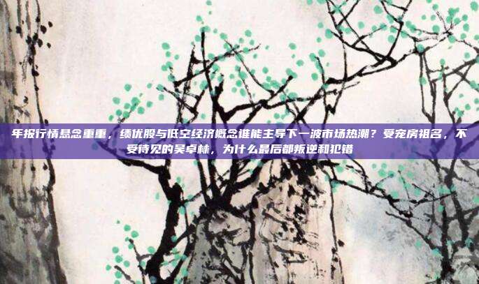 年报行情悬念重重，绩优股与低空经济概念谁能主导下一波市场热潮？受宠房祖名，不受待见的吴卓林，为什么最后都叛逆和犯错