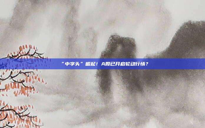 “中字头”崛起！A股已开启轮动行情？
