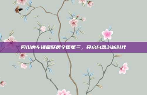 四川房车销量跃居全国第三，开启自驾游新时代