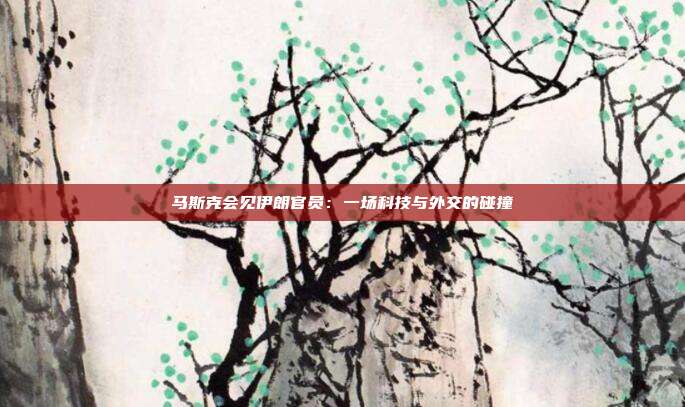 马斯克会见伊朗官员：一场科技与外交的碰撞