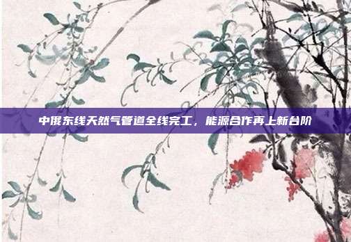 中俄东线天然气管道全线完工，能源合作再上新台阶